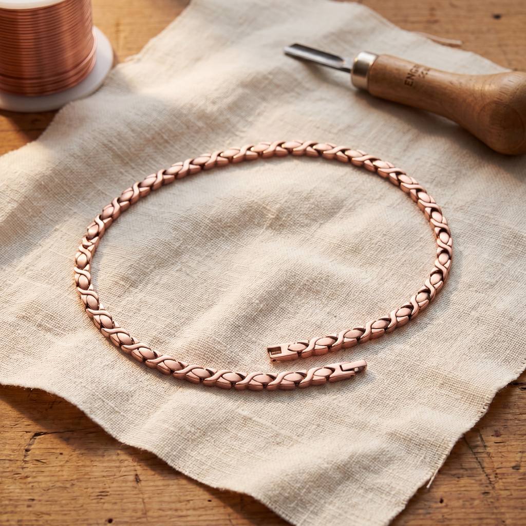Collier en cuivre et cèdre de Vera