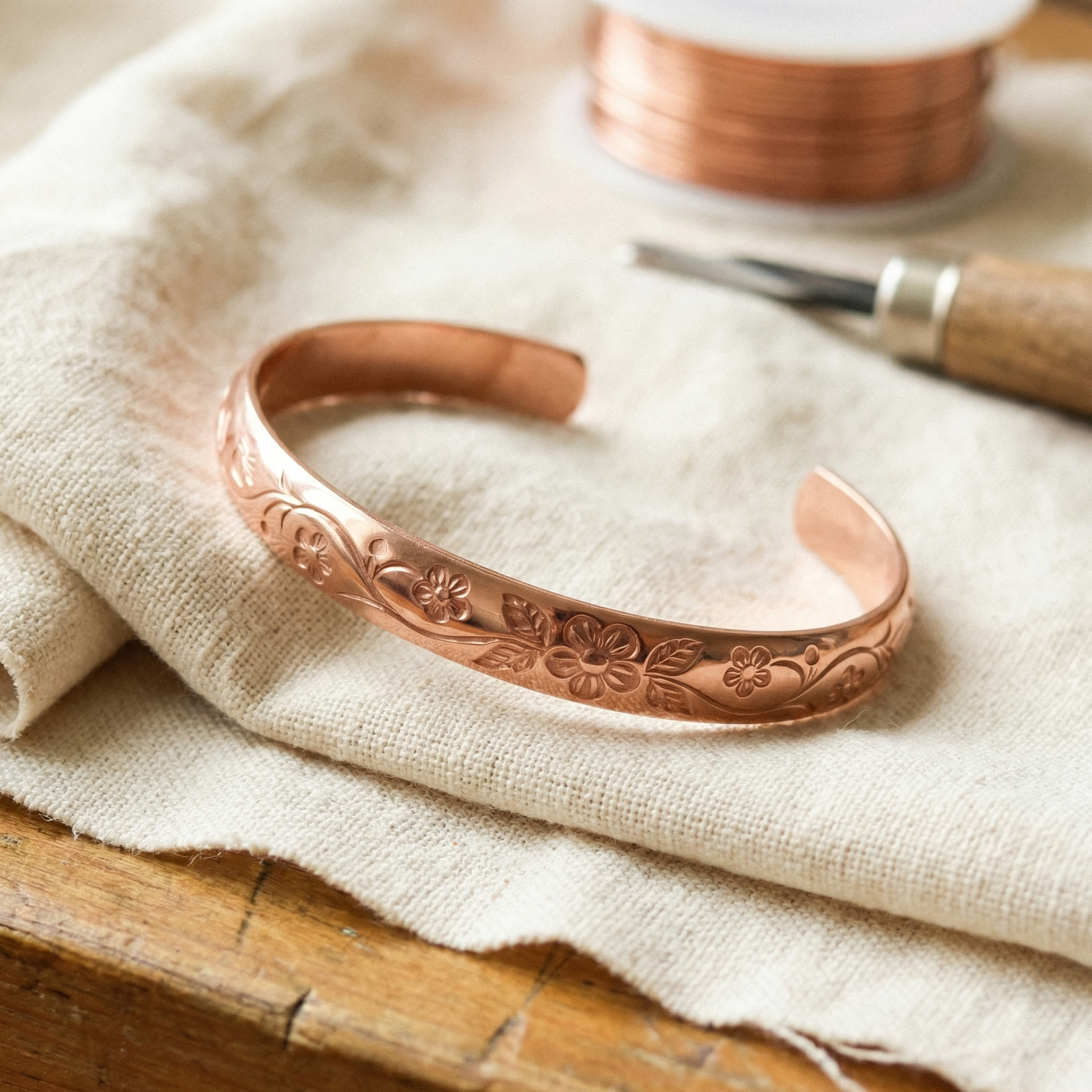 Vera's Bloom Bracelet en Cuivre
