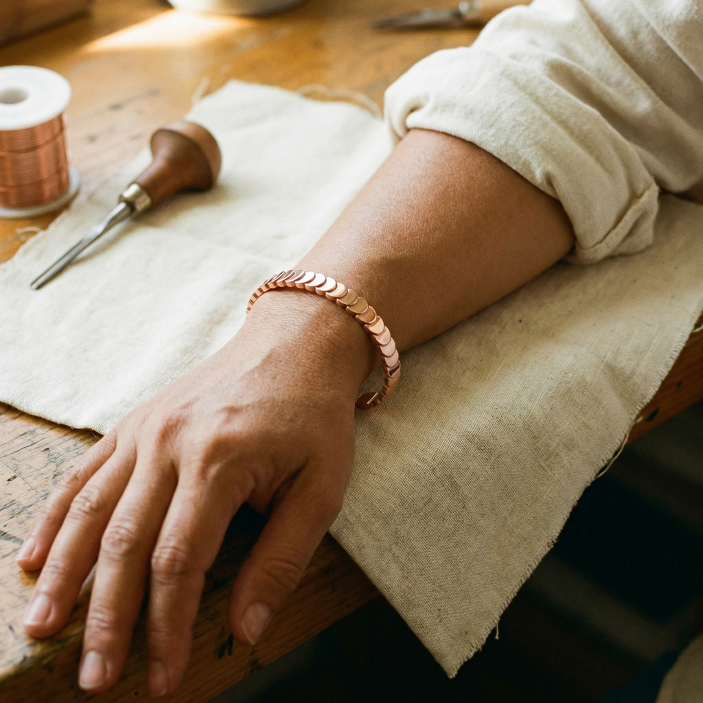 Bracelet en cuivre de la collection Vera's Tide