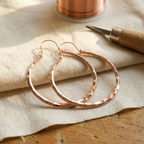 Boucles d'oreilles en cuivre Saule de Vera
