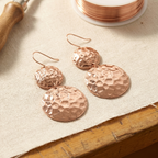 Boucles d'oreilles en cuivre Vera pour célébrer le solstice