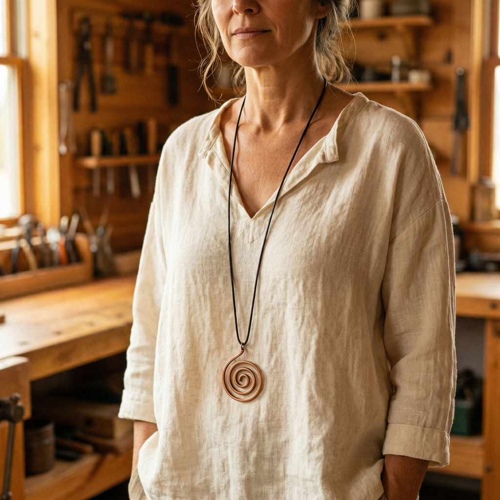 "Collier en cuivre de Vera's Mesa"
