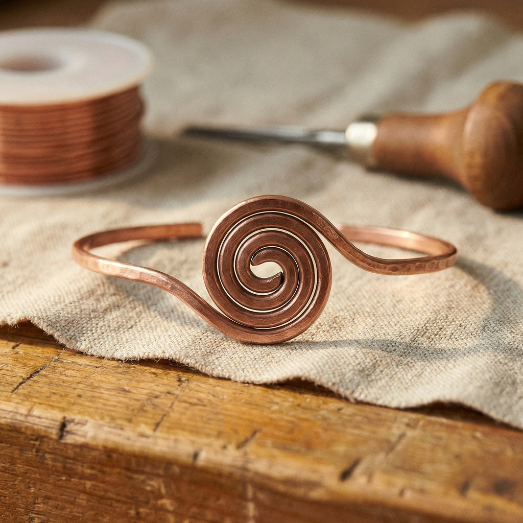 "Bracelet de cheville en cuivre Vera