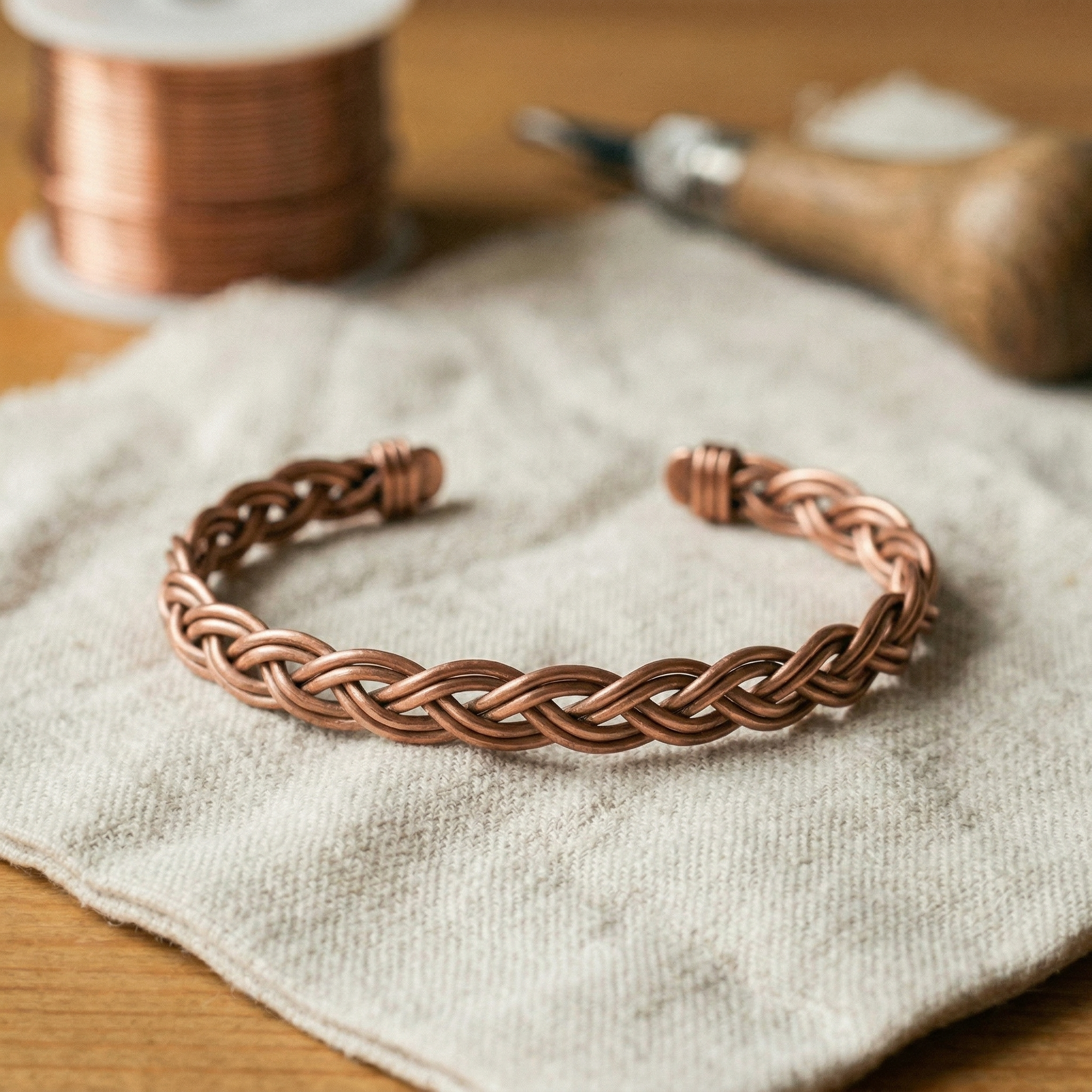 "Bracelet de cheville en cuivre Vera