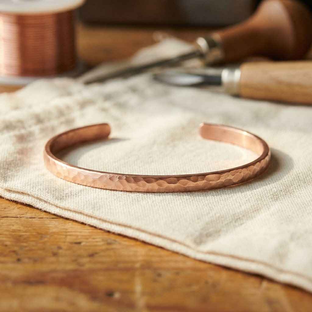 Bracelet de cheville en cuivre sable Vera
