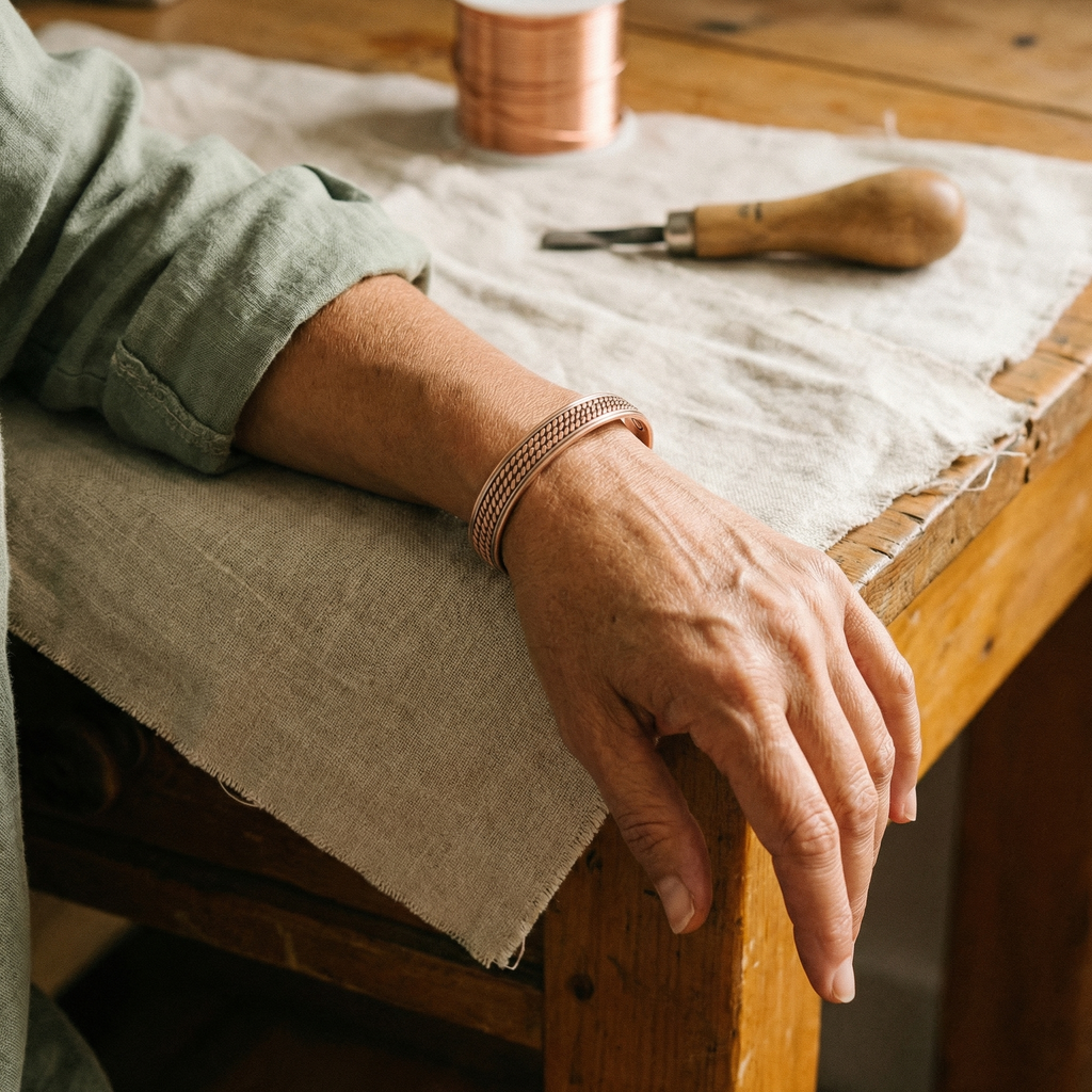 Vera's Wave Bracelet in Copper