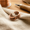 Bague Vera en cuivre avec turquoise