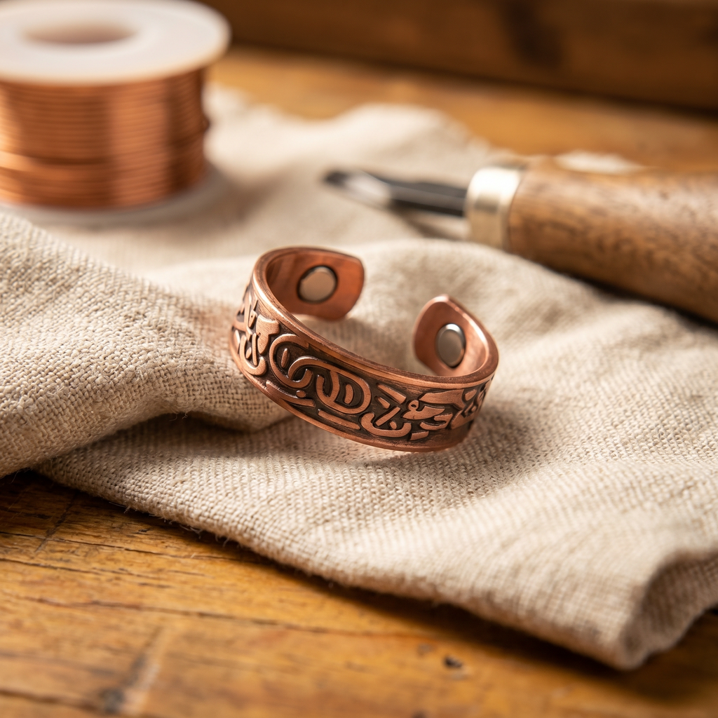 Bague en Cuivre Burr de Vera"