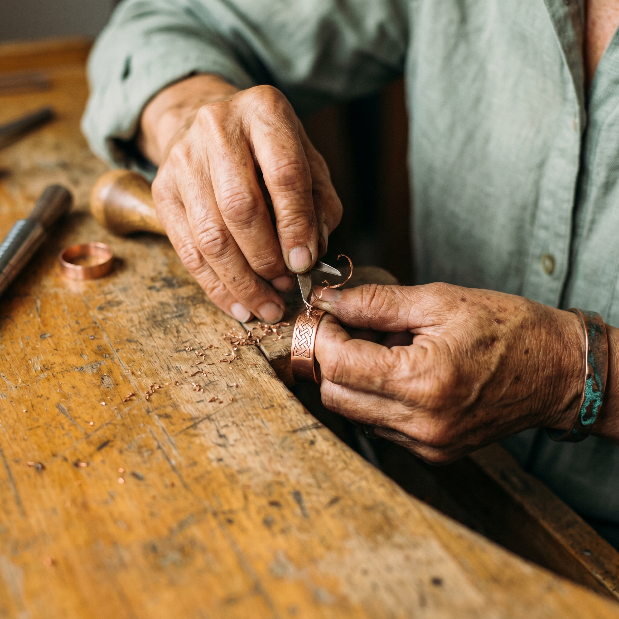 Bague en cuivre « style français » de Vera