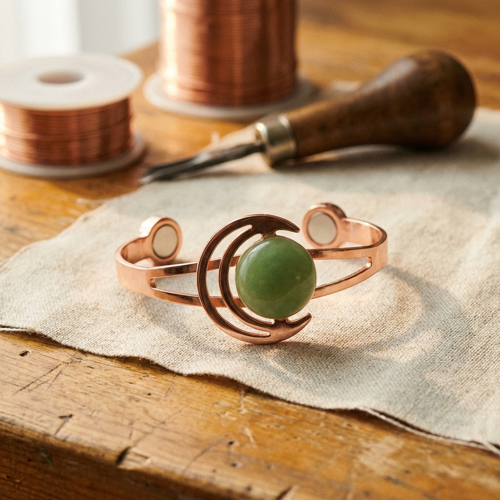 Bracelet en cuivre vert Vera