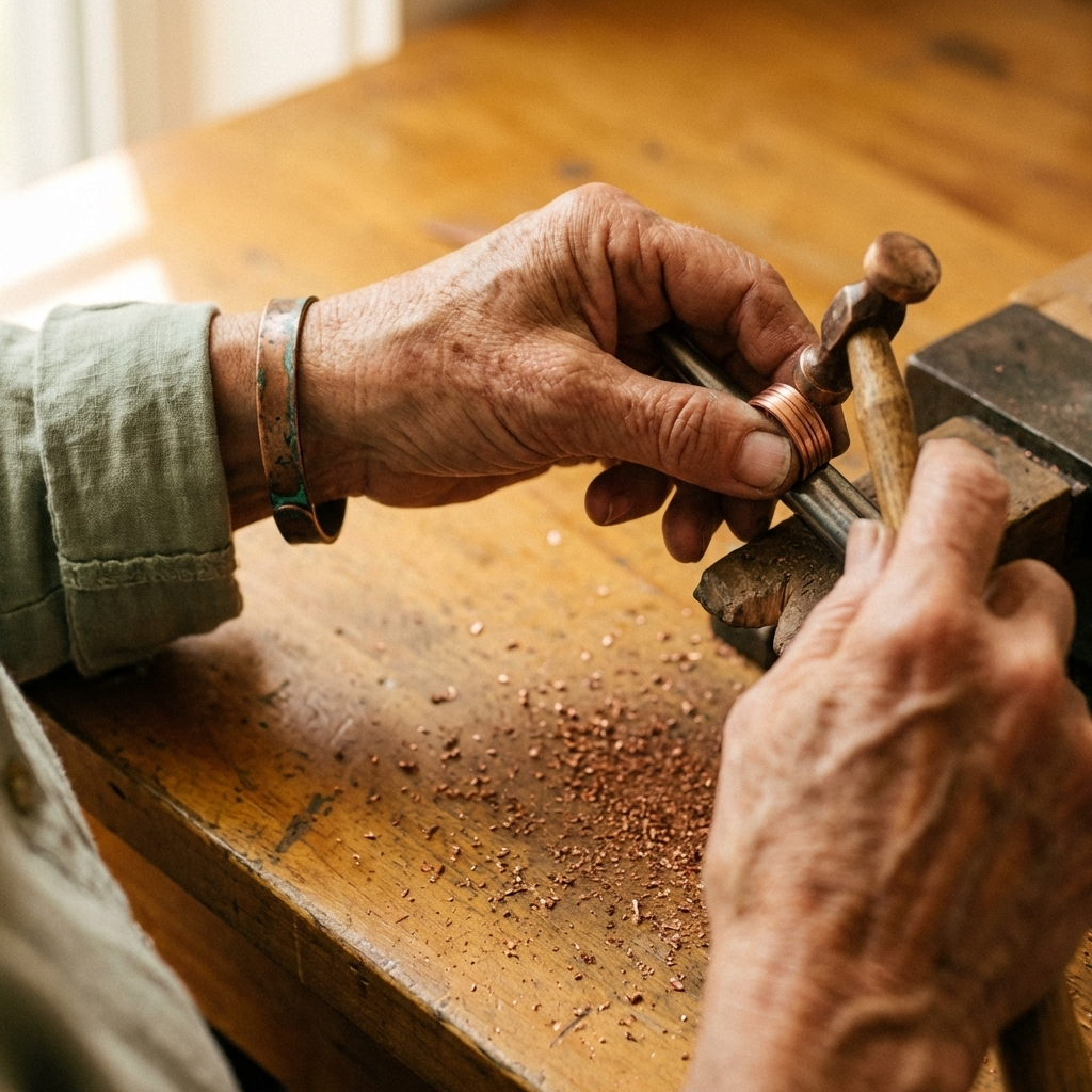 La nouvelle bague en cuivre de Vera