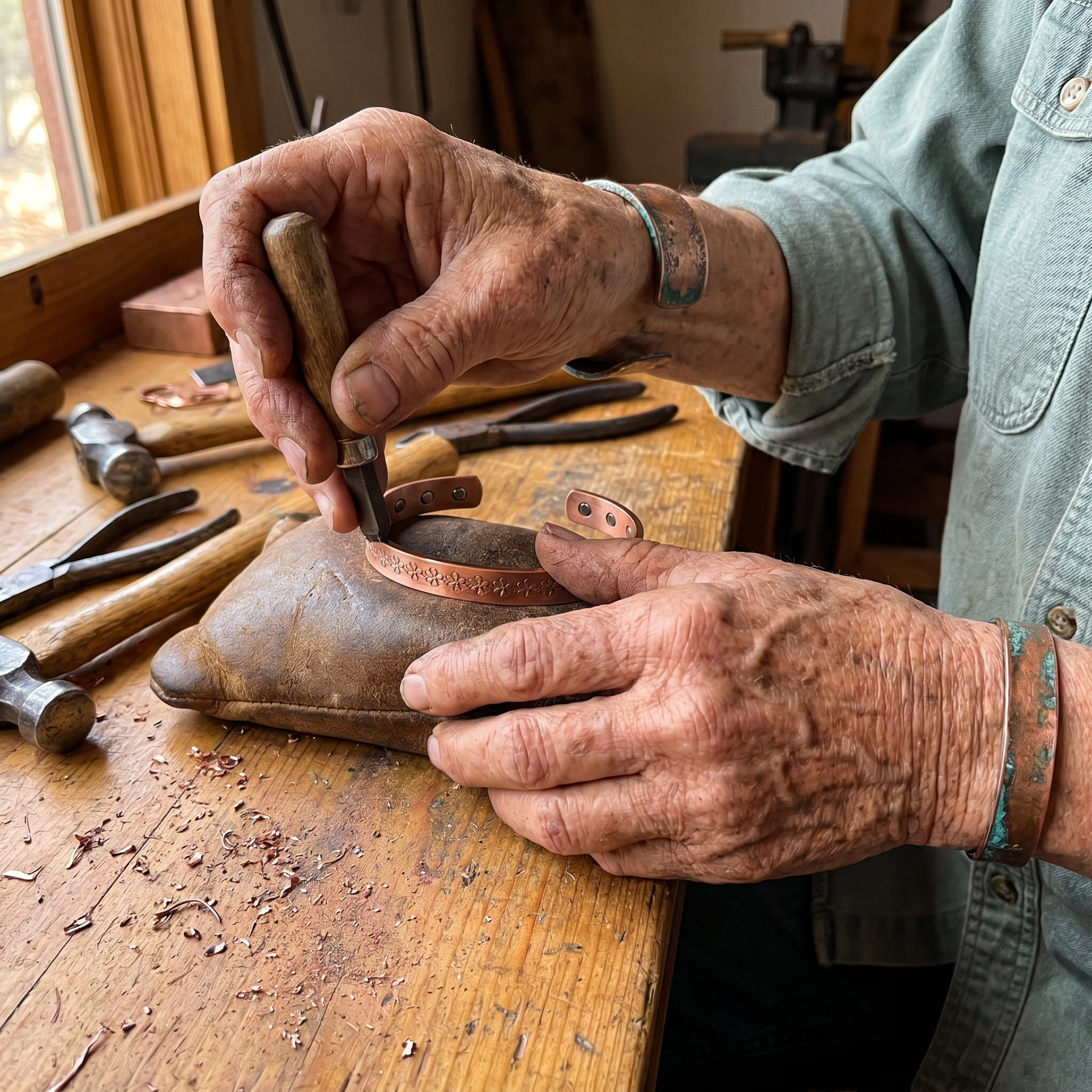"Bracelet en cuivre Vera's Loch