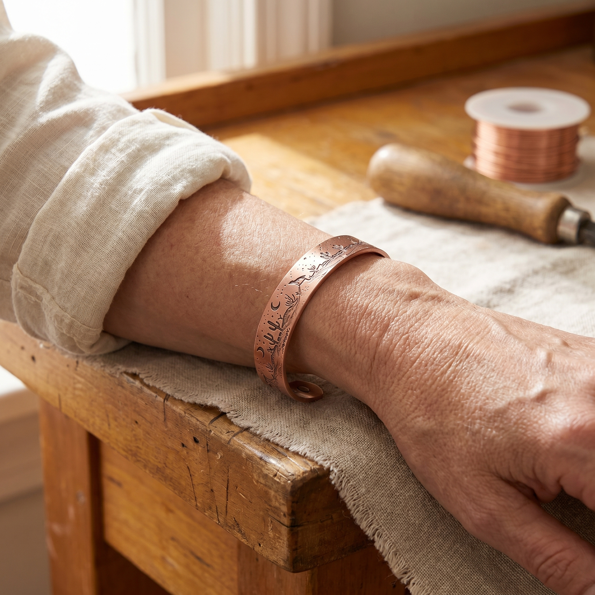 "Bracelet en Cuivre de Vera's Cove