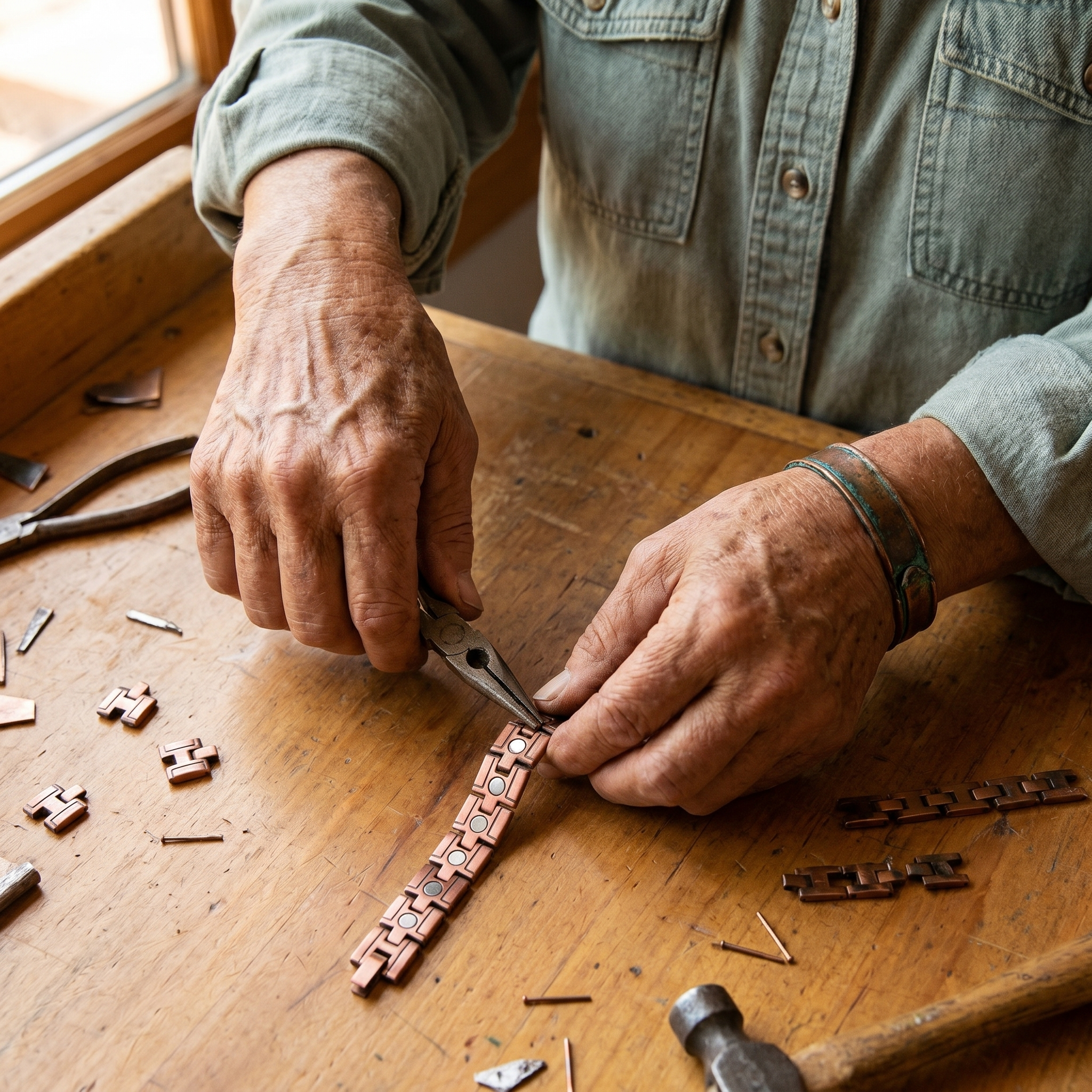 Bracelet en Cuivre Masculin de Vera's Gorse