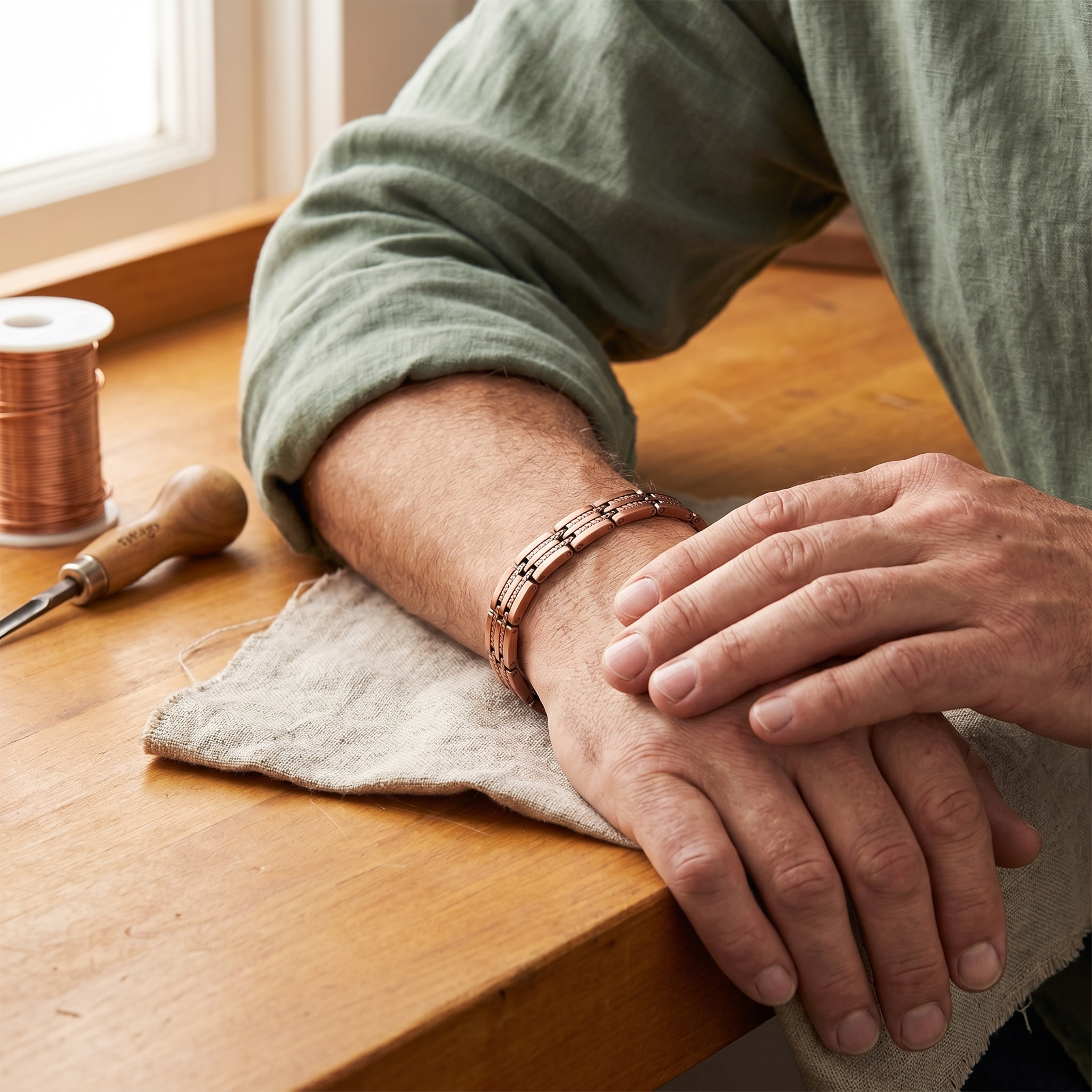 Bracelet en cuivre pour homme de Vera's Pike