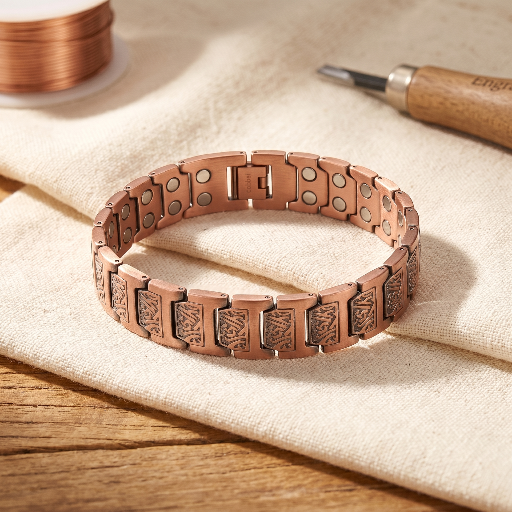 Bracelet en cuivre pour hommes - Vera's Glen