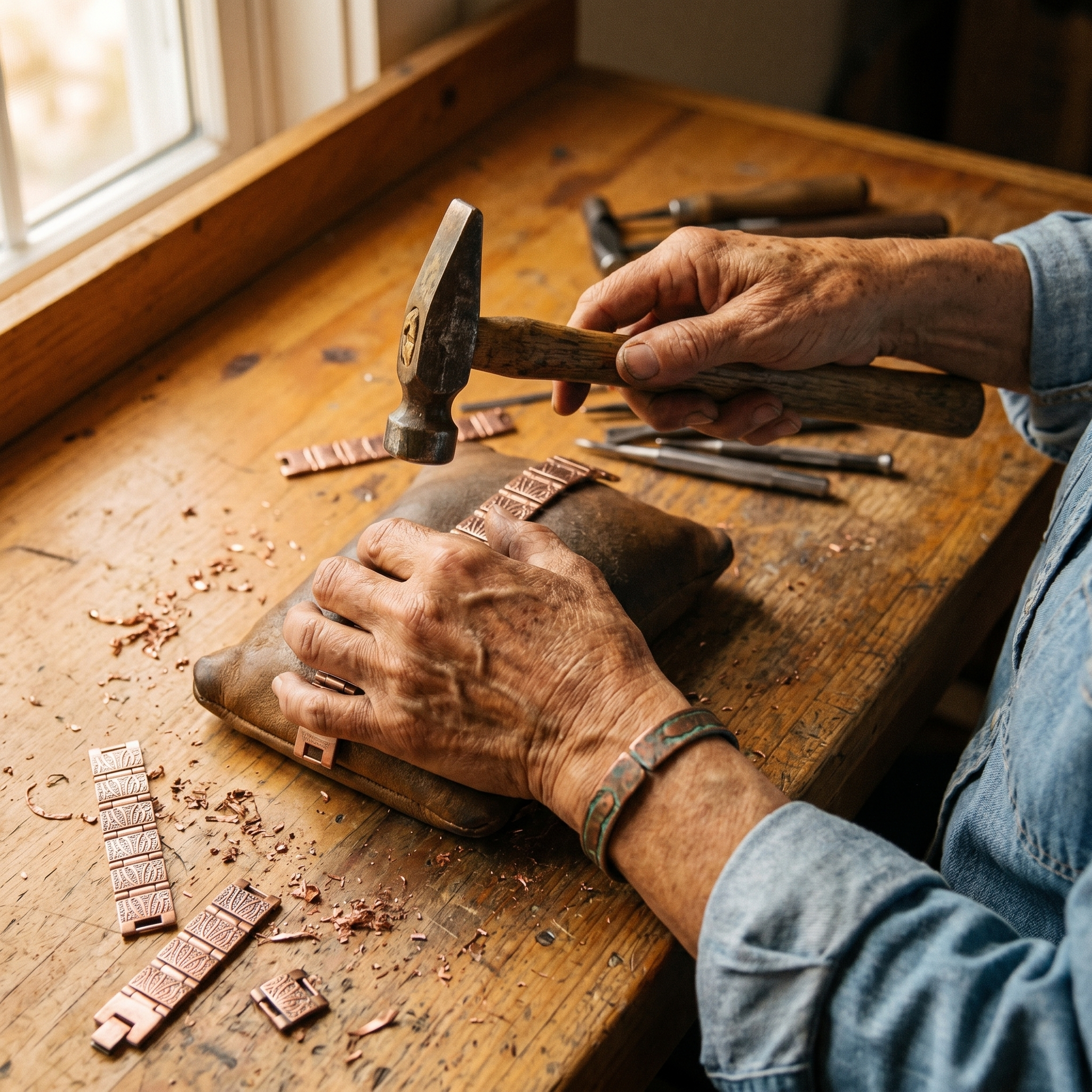 Bracelet en cuivre pour hommes - Vera's Grit