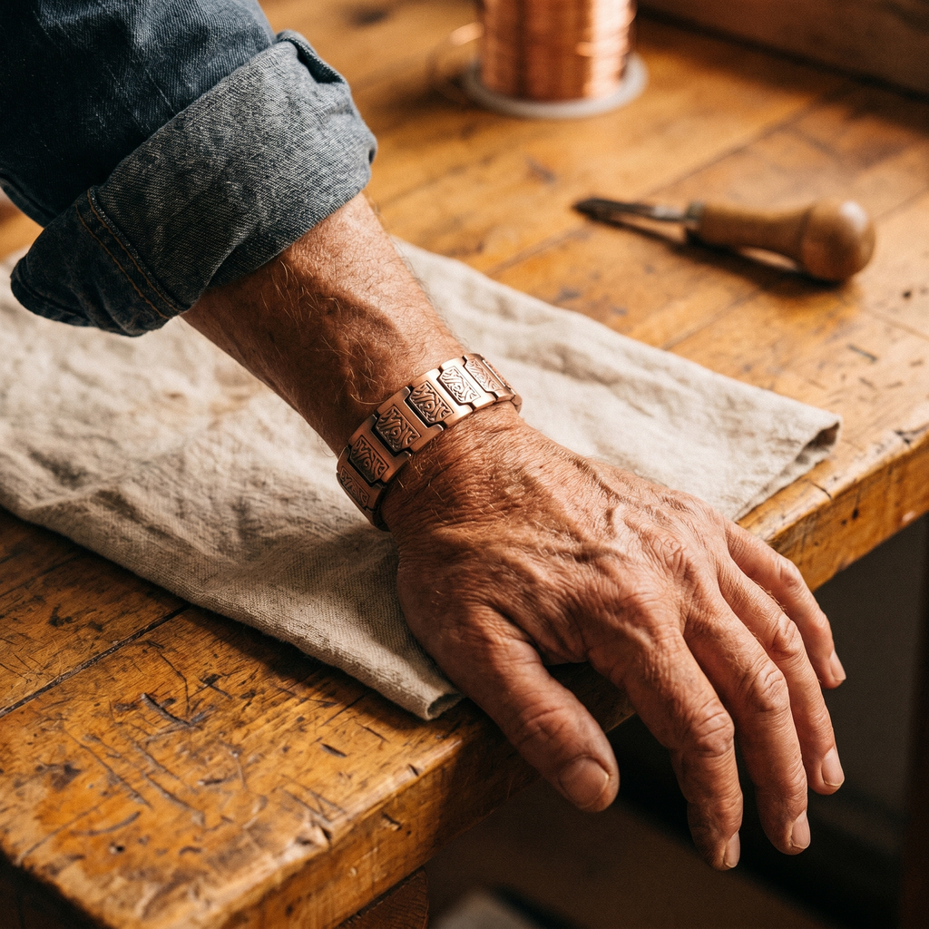 Bracelet en cuivre pour hommes - Vera's Glen