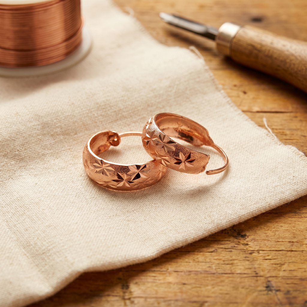 Boucles d'oreilles en cuivre par Vera